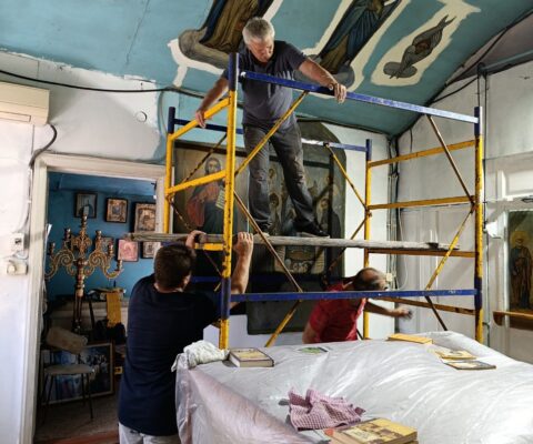 Покраска храма